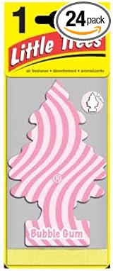 Bubble Gum Little Tree Car Air Freshener 24 Count, 1 per pack