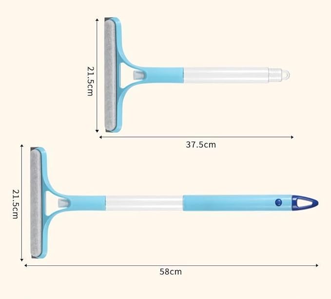 Short Handle Handheld Water Spray Window Scraper with Nozzle Window Scraper Glass Mirror Cleaner