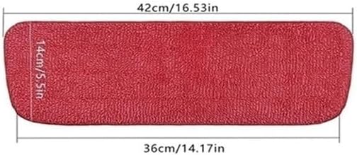 Flat Spray Replaceable Mop Cloth Microfiber Sprayer Pad Wet And Dry Dual-Use Washable Trapezoidal(12pcs)