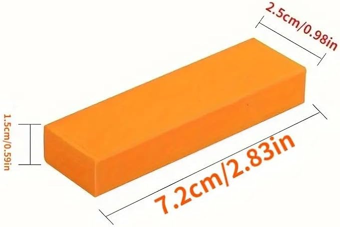 Miracle Limescale & Rust Eraser Rubber Cleaning Block – Hard Water Stain Remover for Bathroom Glass, Shower Doors, Kitchen Pots, Sinks & Metal Surfaces, Safe Household Cleaning Tool (1 Pack)