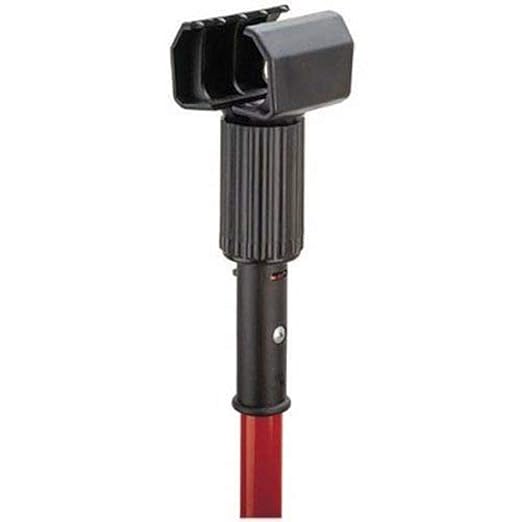 Libman Commercial 983 Resin Jaw Mop Handle, Steel Handle, 59" Length, Red/Black (Pack of 6)
