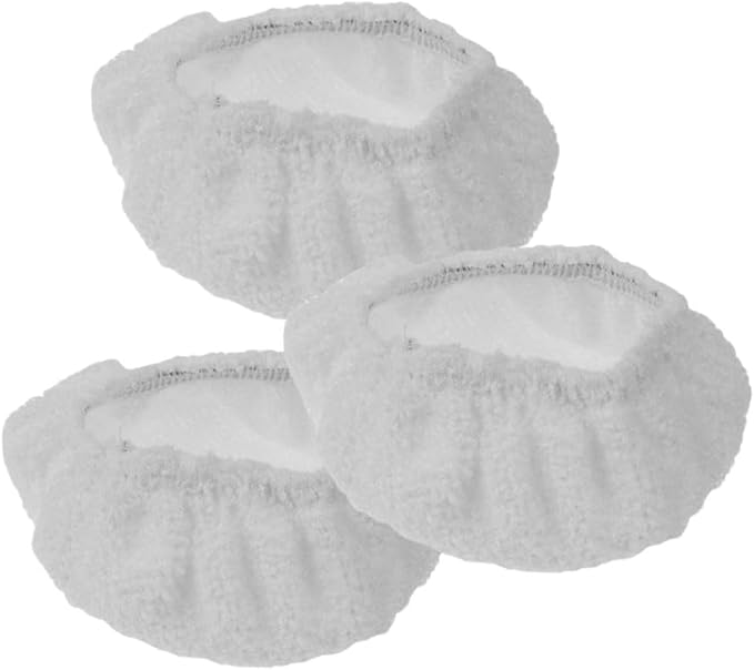 3-Pack Microfiber Cleaning Towels for Pressurized Handheld Steam Cleaners, Multi-Surface Steam Cleaning Cloths, Ironing Towel Sleeves Compatible with Portable Handheld Steamers