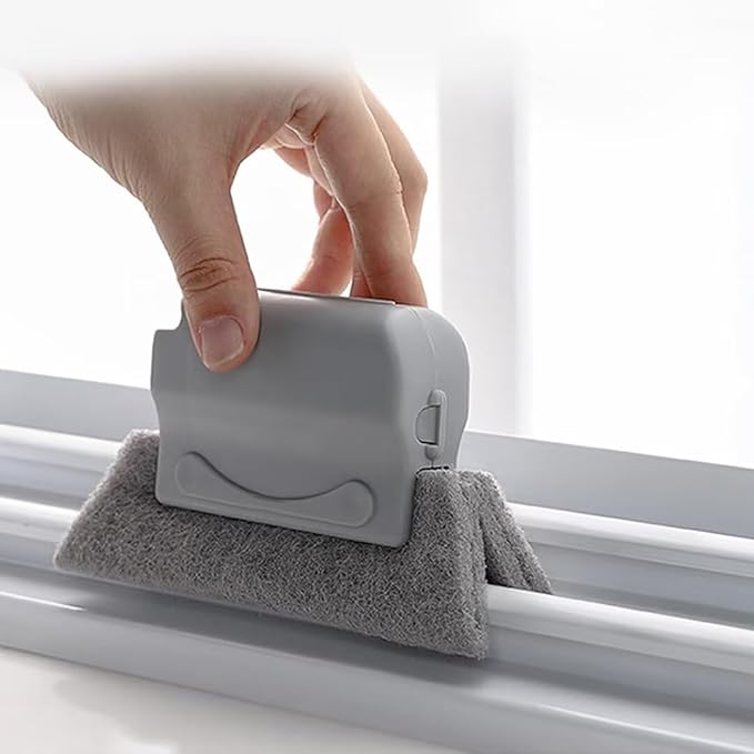 Window Groove Cleaning Brush kit Sliding Door Track Crevice Cleaning Brush Hand-held Groove Gap Cleaning Tools for Small Spaces