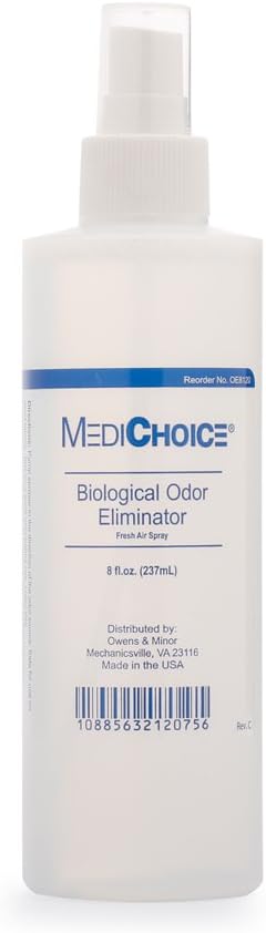 MediChoice Biological Odor Eliminator, Scented, Pump Spray, 8 Oz, 1314OE8120 (Each of 1)