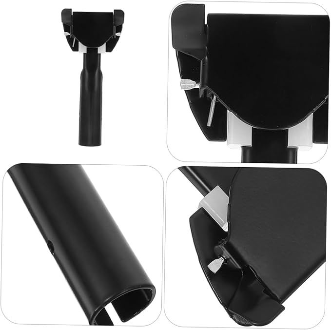 2Pcs Mop Rod Attachment Durable Chrome Plated Mop Head Clamp for Office Hotel Mall Cleaning Ergonomic Design for Comfortable Use Versatile Compatibility with Various Mop