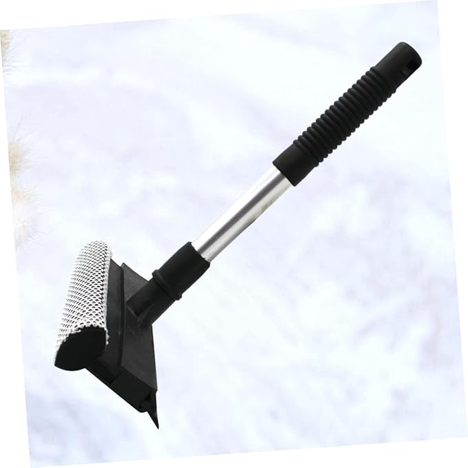 FRCOLOR Double Sided Glass Brush Cleaner Window Wiper Tool for Home Kitchen Slip Grip Durable Design for Easy Cleaning of Windows Mirrors and Showers Black