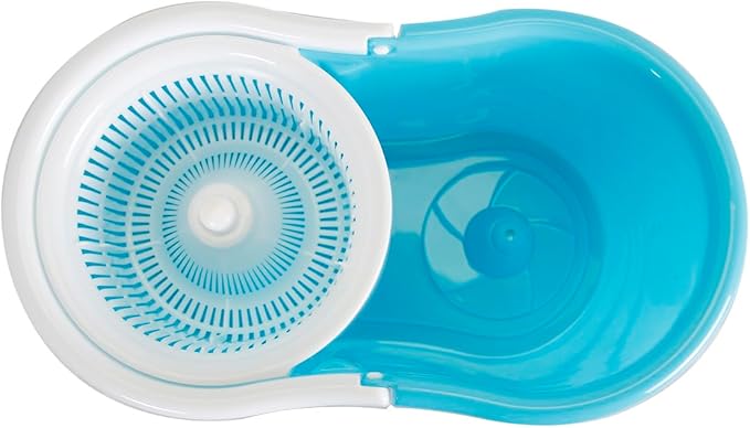 360 Degree Rotating Easy Magic Floor Mop and Twist Spinning Dry Bucket with 2 Microfiber Mop Head