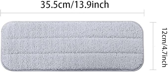Universal mop cloth 35.5 cm x 12 cm, Compatible For Xiaomi, spray with 360-degree rotating head(6pcs)