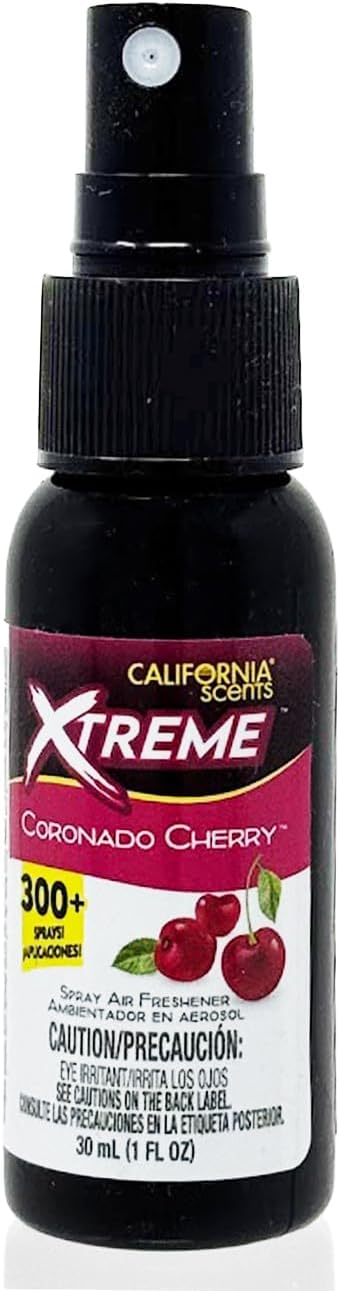 California Scents Xtreme 1 oz. Spray Air Freshener, Coronado Cherry, 6 Packs