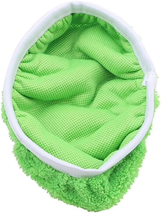 6Pcs Mop Heads Replacements Compatible with 1 Tank System Duster Replacement Heads Microfiber Spin Mop Refill Pads Reusable Dust Refills for Floor Cleaning(Green-6Pcs)