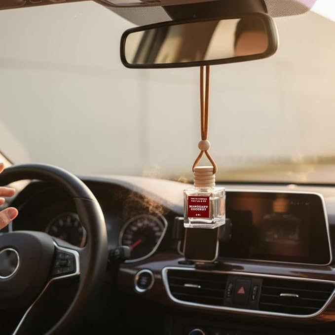 Car Diffuser with Refill included | Car scented on the go | Car Air Freshener Hanging | Long Lasting Fragrance | Phthalate Free Fragrance. (Espresso)