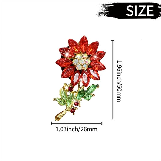 Bling Sunflower Air Vent Clips, Sunflower Car Air Fresheners Vent Clips Car Diffuser Diamond Car Decoration Rhinestone Car Interior Decor (Green)