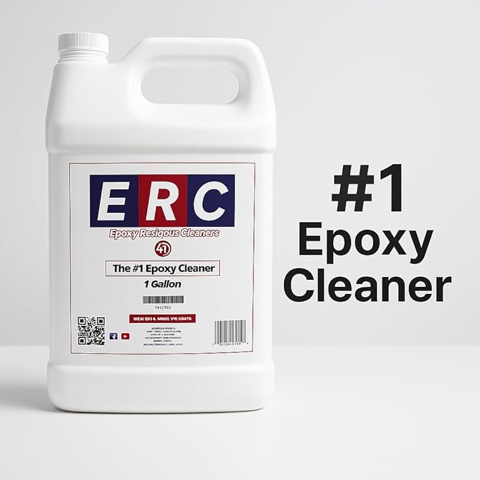 #1 Epoxy Cleaner – Concentrated Formula (1 Gallon) | Helps Removes, Oil Stains | No Haze or Sticky Residue | For Epoxy Floors & Sealed Concrete |*Results depend on topcoat condition