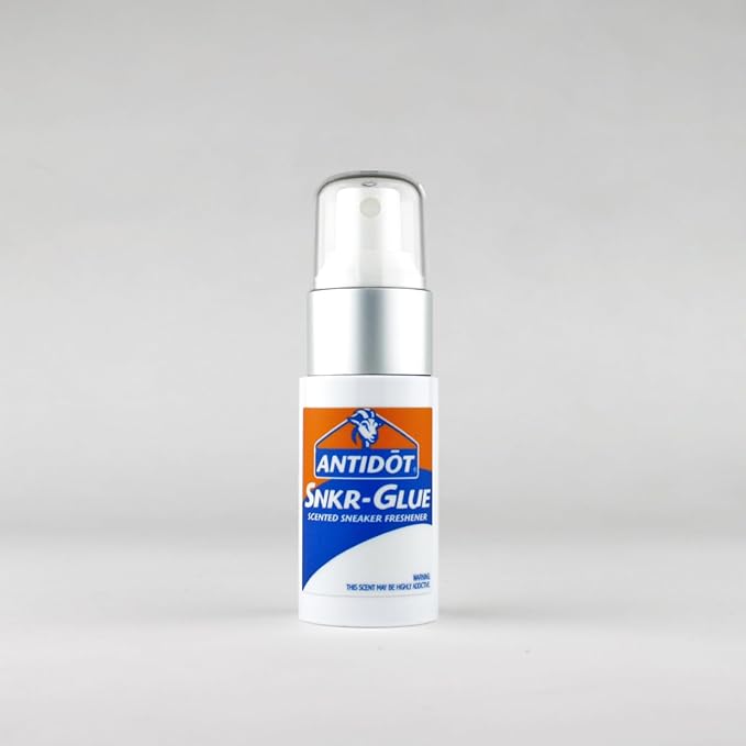 Deadstock Glue Scented Shoe Deodorizer for Sneakerheads by ANTIDOT - Advanced Shoe Freshener Spray Collection | New Sneaker Smell Shoe Odor Neutralizing Formula (SNKR-GLUE)