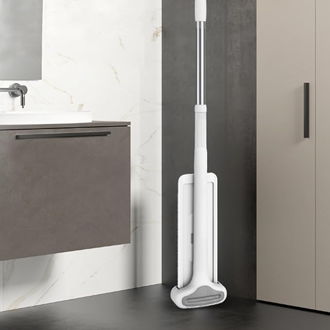 Flat Mop with Self Wringer Fast-drying Microfiber Floor Mop 360° Rotating Spin Mop with 4 Mop Pads for Wet & Dry Hardwood, Laminate, Tile Cleaning.