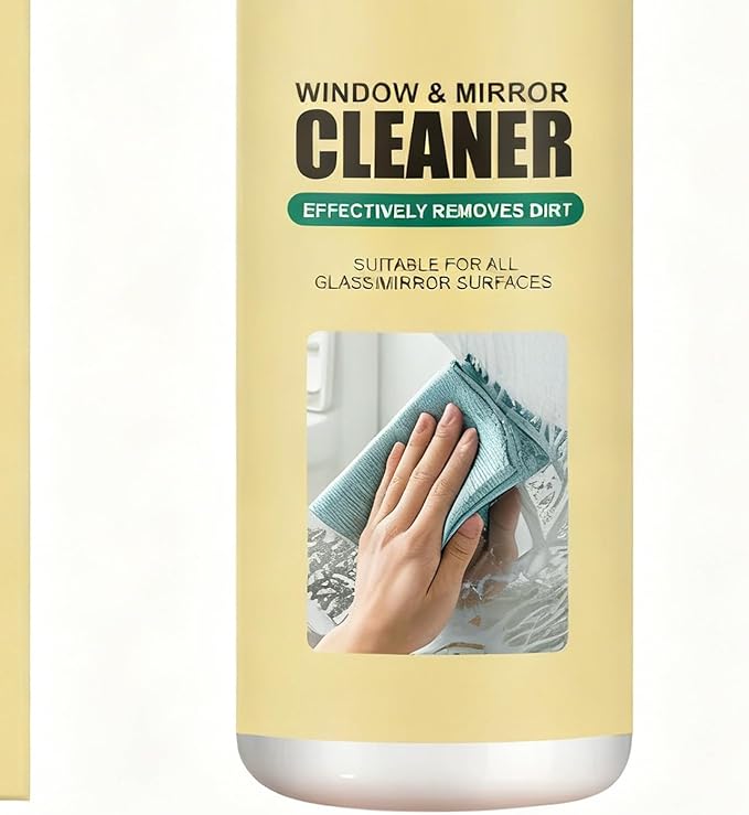 Vehicle Glass Cleaner, 120ml Windshield Stain Remover, Small Bottle Auto Cleaning Solution, Harmless Spray Formula Feature, Car Window Care for Office Apartment Home Restaurant Shower Door Use