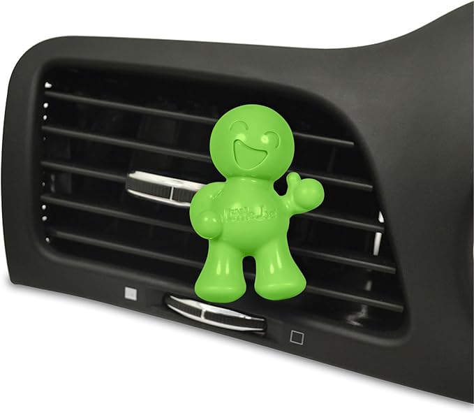 Little Joe 96416 Green Apple Scent Car Air Freshener Vent Clip, Fights Odors for up to 45 Days, Long-Lasting Freshness, Cute Car Odor Eliminator, Pack of 1