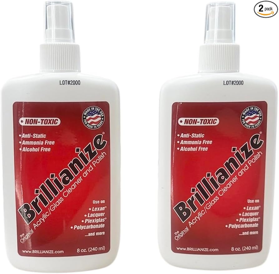 Glass Cleaner and Polish 8 ounce (2-Pack)