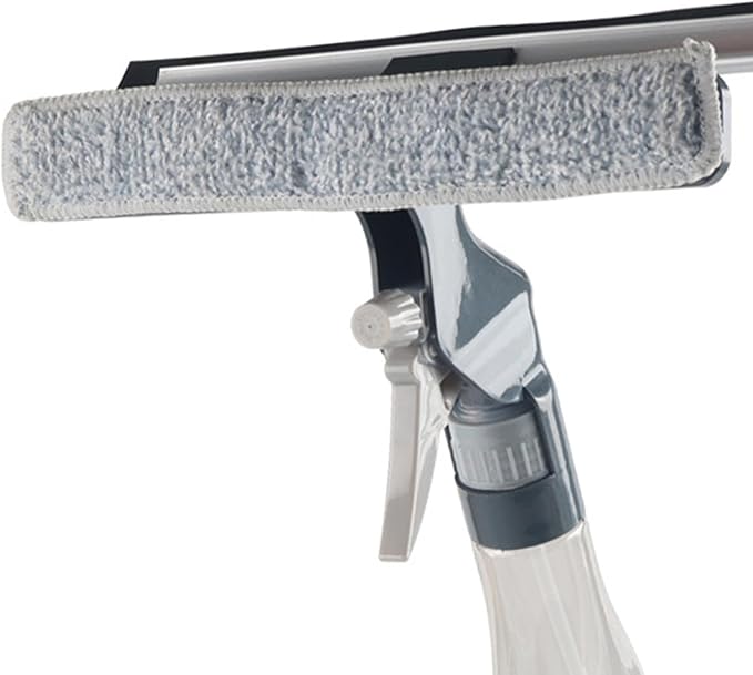 Window Cleaner Squeegee Spray Bottle Lightweight Brush Glass Cleaning for Shower Screen Car Mirror Countertop Tile