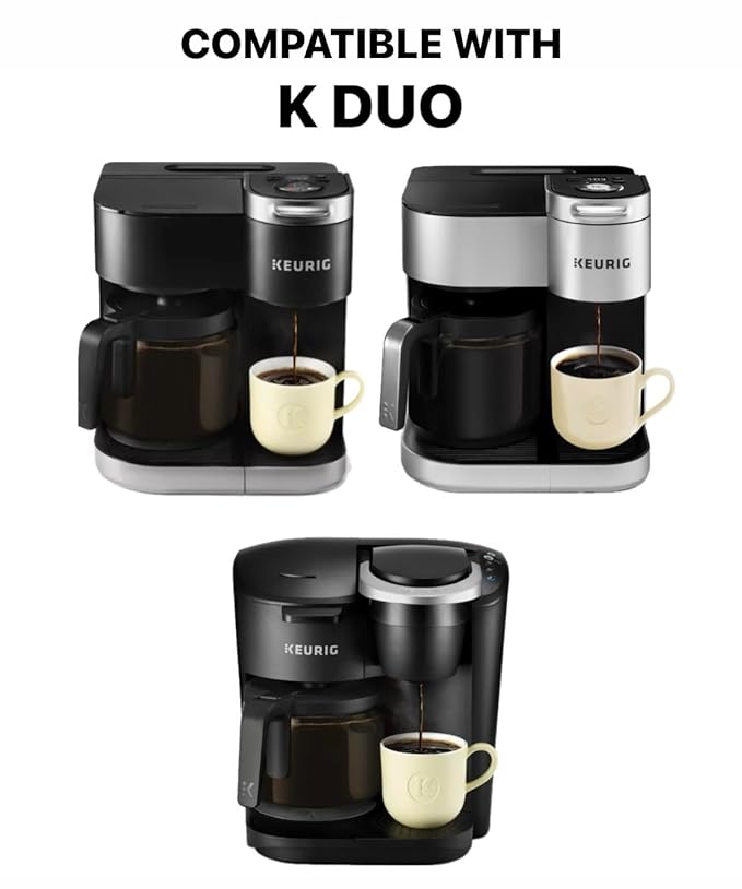 Simple Home Inspirations Burlap Black Cover Compatible with K Coffee Brewing System (K Duo, Black)