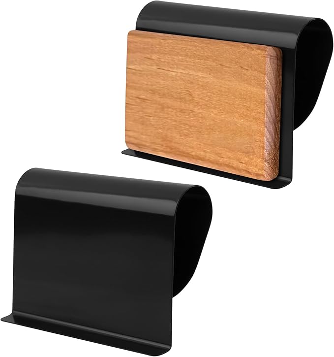2PCS Car Air Freshener Visor Clip Compatible with Drift Wood or Stone Car Freshener,Universal Cars Fresheners Sun Visor Clips for Modern & Electric Vehicles(Clip Only)(Black,Size:9*6cm/2.34*3.54inch)