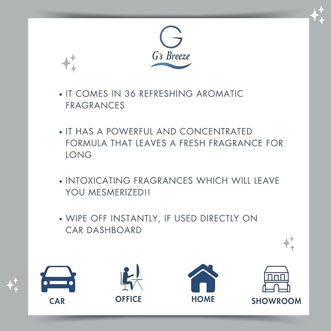 G's Breeze Linen Air Freshener - Crisp, Clean Fragrance with Cotton & Floral Notes - Inviting & Fresh Scent for Any Space - Long-Lasting Freshness - Ideal for your Home, Offices & More