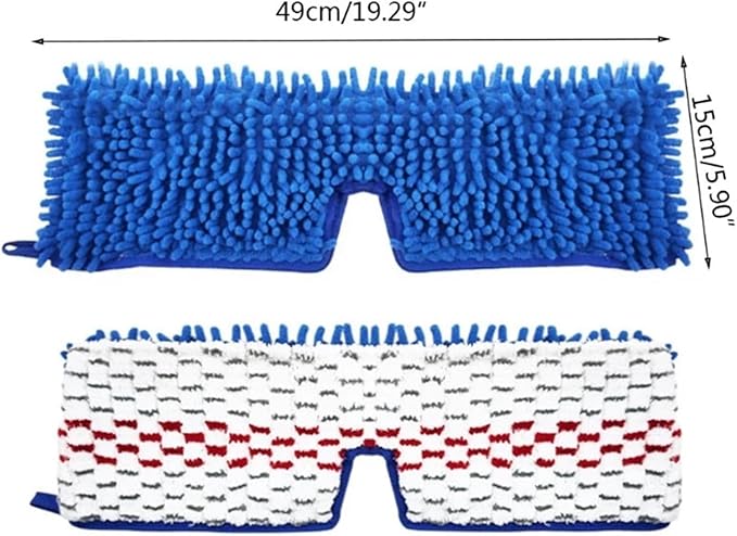 Microfiber Floor Mop Pads Double-Acting Mop,Compatible For OCedar/Vileda, Steam Spray Mop Flat Spin Mop Cloth Replacement Quick Dry