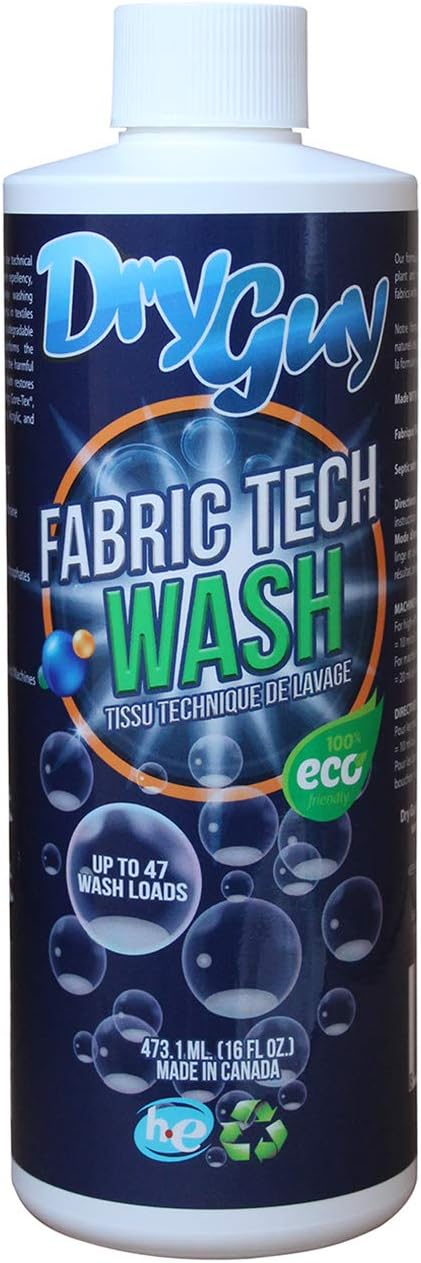 Fabric Tech Wash – Eco‑Friendly, Highly Concentrated Cleaner for Technical Fabrics, Restores Waterproofing, Breathability & Performance