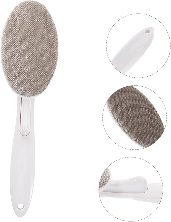 HOMSFOU Static Lint Brush for Pet Hair Removal Fabric Lint Cleaner Brush for Home Travel