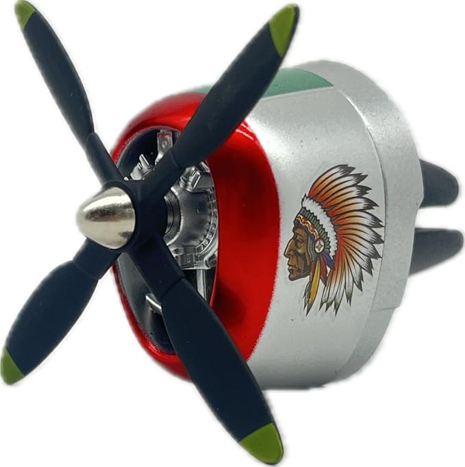 Indian P-47 Thunderbolt Car Air Freshener, Vent Clip,Car Accessories for Men to Enjoy your Drive Pleasure, Long Lasting Freshener, Odor Eliminator.