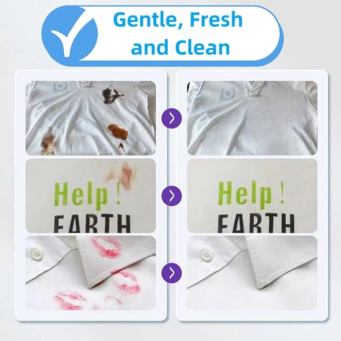 2024 New Active Enzyme Laundry Stain Remover, Enzyme Cleaner Clothing Stain Remover, Fast Remover, Widely Applicable for Enzyme Carpet Fabric Hats Pet Oil Red Wine Ink Armpit Stain Remover (A-2PCS)