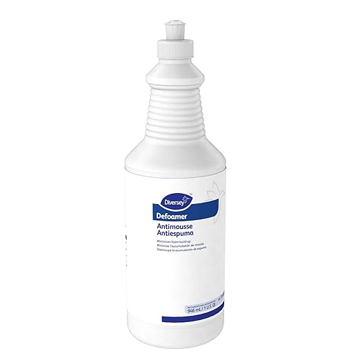 Diversey 95002620 Defoamer Liquid for Carpet Cleaner Extraction Machines, Tanks & AutoScrubbers, Ready-to-Use Squeeze Bottle, 32-Ounce (Pack of 6)