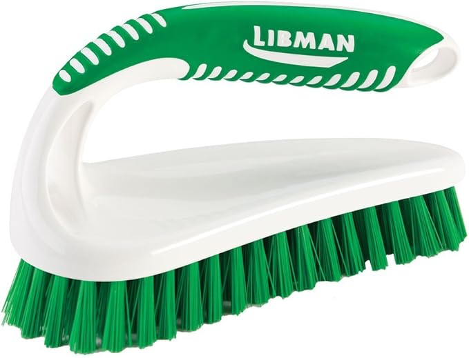 LIBMAN Scrub Brush - Heavy Duty Cleaning Brush with Strong Bristles - 3 pk Durable Scrub Brushes for Cleaning Bathroom, Kitchen, Floor, Shower, Sink, Tub, Carpet - All Purpose