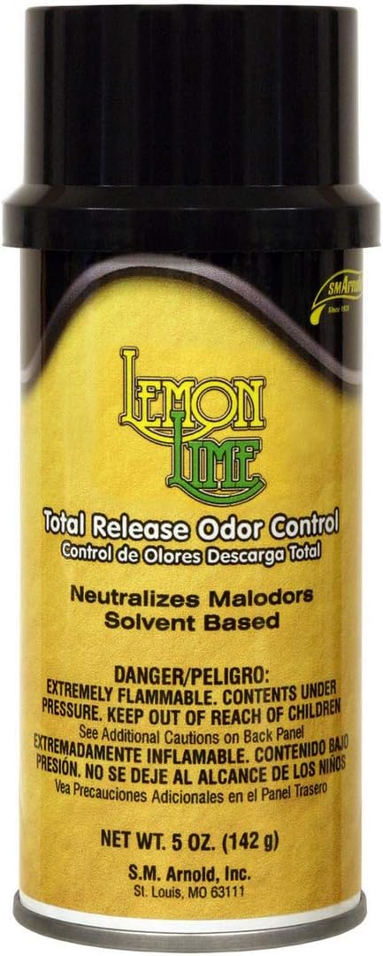 S.M. Arnold Total Release Fogger – Advanced Odor Counteractant for Malodors (Urine, Smoke, Cooking & More), Neutralizes & Destroys Odors in Large Spaces up to 6,000 Cu. Ft., Lemon Lime
