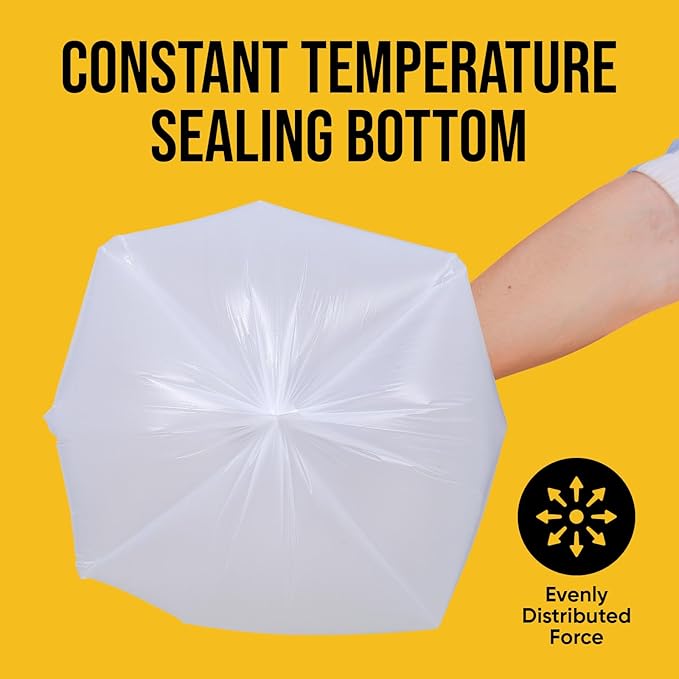 Small Trash Bags 4 Gallon - 100 Count 4 Gallon Trash Bag, White Small Garbage Bags, Unscented Bathroom Trash Bags Kitchen Office, Thickened & Strong 4 Gal Small Trash Can Liners
