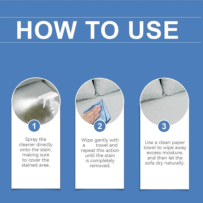 Multi-Purpose Fabric Dry Cleaner Spray, Fabric Cleaner For Furniture Upholstery Machine,Stain Remover For Clothes, Spot Cleaner For Clothes, Removal Grease, Ink, Clothe, Shoes, And Fabrics (1pcs)