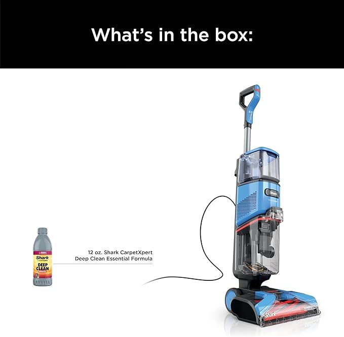 Shark EX120 CarpetXpert, Upright Carpet & Area Rug Cleaner for Pets, Deep Carpet Cleaning & Dirt & Grime Removal, Carpet Shampooer, Blue (Renewed)
