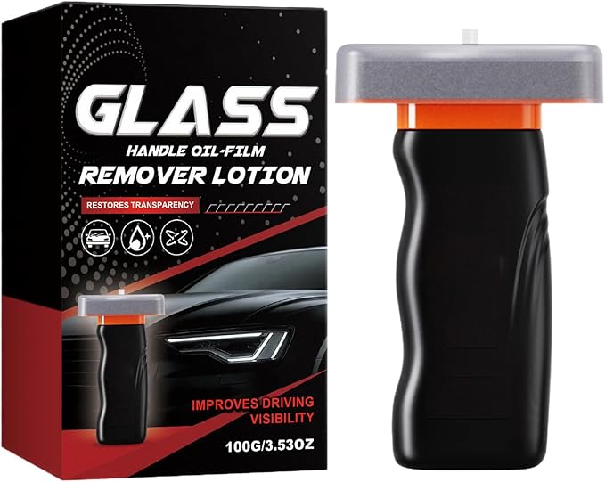 Automotive Oil Film Cleaning Brush - Car Glass Window Cleaner Brush - Automotive Oil Film Remover - for Rearview Mirror Truck SUV Vehicle