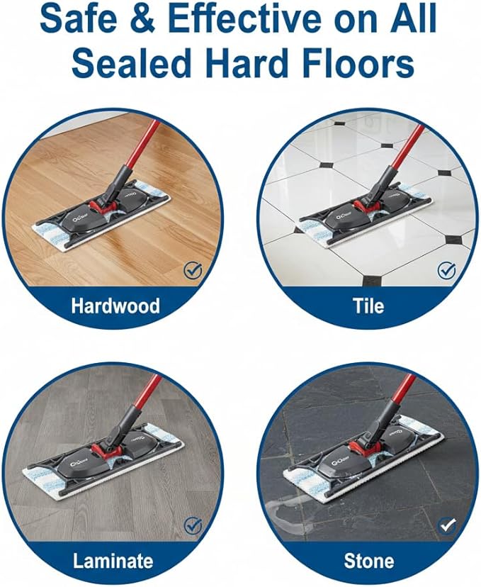 Mop Head Replacement Compatible with H2prO Spin Mop System, Machine Washable Refill for Household Floor Cleaning, 1 Pack