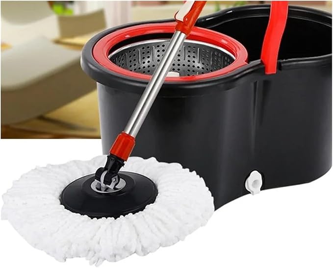 Rotating Mop Replacement Cloth Spin for Wash Floor Squeeze Mops Lazy Utensils Rag Cleaning Tools Household Cloths Microfiber(Gn)