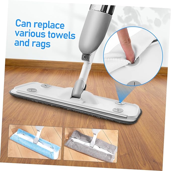Microfiber Spray Mop Washable Pads Wet Dry Floor Mop for Hardwood Tile Laminate Floors Water Tank Rotatable Head Easy Replacement
