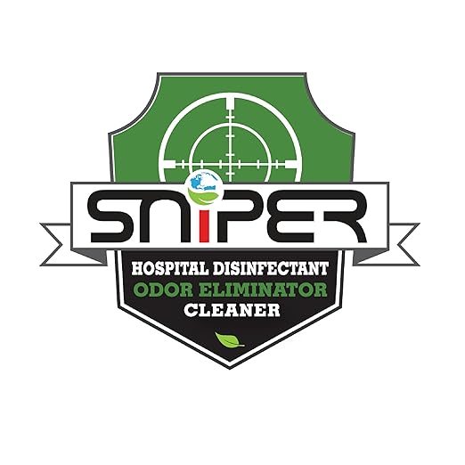 SNiPER Hospital Disinfectant, Odor Eliminator & All-Purpose Cleaner, 16 Ounce Spray, 2-Pack