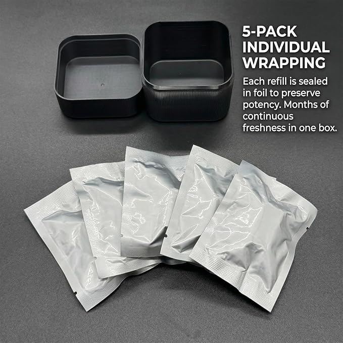 P-40 Warhawk Car Air Freshener with Spinning Propeller - Vent Clip Dashboard Decor for Men, Long Lasting Odor Eliminator & Aviation Gift (5pcs Freshener Refills)