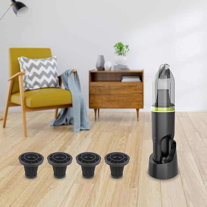 Replacement Filter Compatible with IonVac Lightweight Handheld Cordless Vacuum Cleaner,Fits Models:7441 7551 7552 7553 (4 Packs)