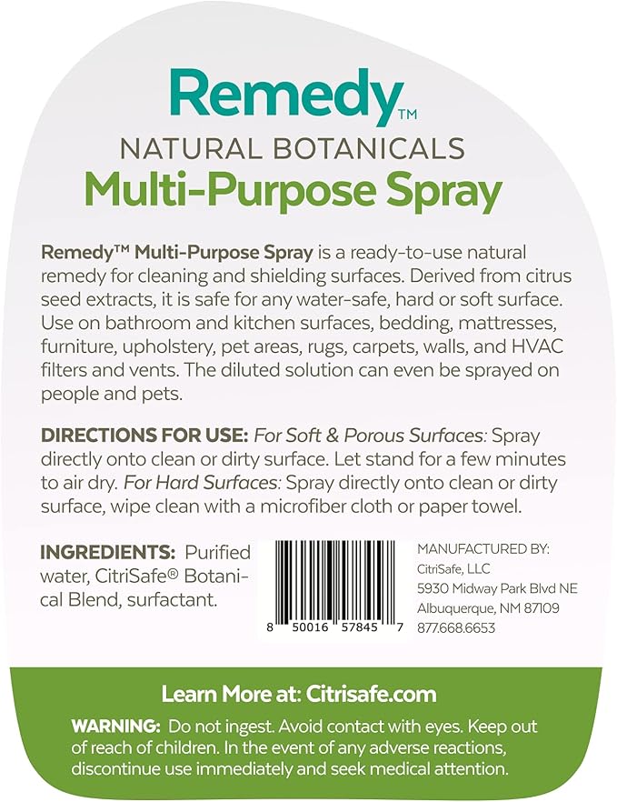 Remedy Multi-Purpose Treatment Spray - All Purpose Cleaner Spray - Kitchen and Bathroom Cleaner