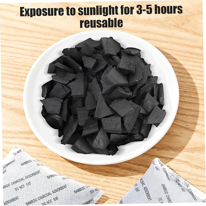 30Pcs Activated Charcoal Bags, Multi-Use Charcoal Odor Absorber Air Freshener, Shoe Deodorizer for Home Car Cabinet Basement, Activated Odor Absorber