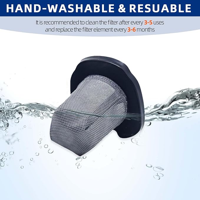 6 Pack CH701 Vacuum Filters Replacement Compatible with Shark Cyclone PET Handheld Vacuum AA701, CH701, CH701C, CH700WM, CH700, CH700C, CH701QGN, CH701QBL, Compare to Part XDCFCH700