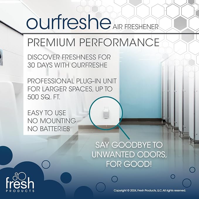 Fresh Products ourfreshe Plug In Air Freshener 30 Day Refills Replace Messy Aerosols with Dry Fragrance For Use in Medium Sized Spaces Summer Sunshine 6 Pack