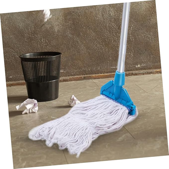 KICHOUSE Removable Mop Head with High Absorption for Easy Cleaning Compatible with Hardwood Tile and Marble Floors Reusable Dust Wet Mop Replacement for Efficient Home Maintenance