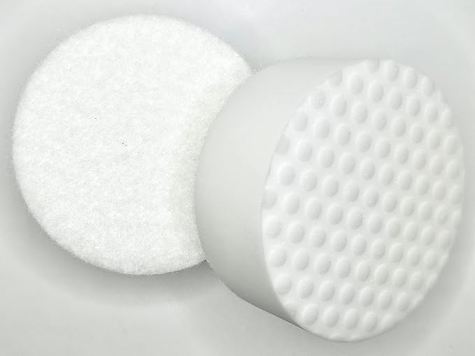 3.5” Drill Powered Magic Sponge Eraser 6 Pieces Kit with Drill Attachment | 25% Thicker Ultra Durable Melamine Cleaning Eraser Pads for Bathroom Kitchen Floors Walls Baseboards Crayon Marker and More